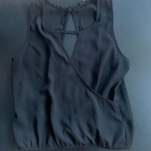 Guess Open Back, Sleeveless Keyhole Top, Size Small